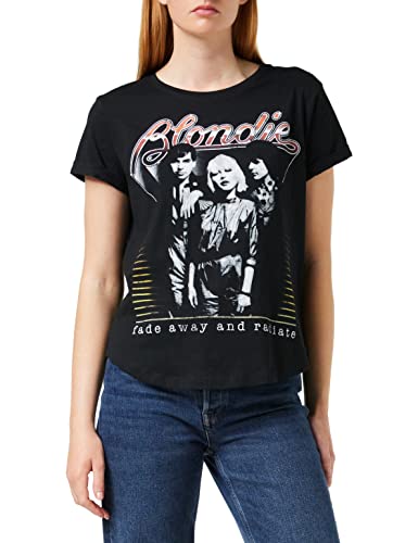 Blondie Damska koszulka 'Fade Away', Czarny (czarny blk), M