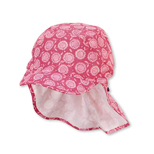 Sterntaler Dziewczęca czapka z daszkiem z osłoną karku, jeżyna, 51 cm
