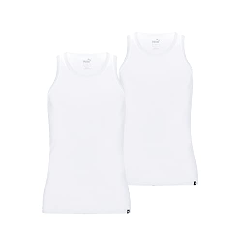 PUMA Męski T-shirt Basic, biały, M