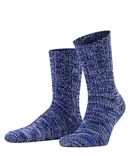FALKE Mężczyźni Skarpety Brooklyn M SO Bawełna jednokolorowe 1 Para, Niebieski (Marine 6120), 47-50
