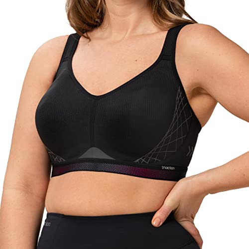 TriAction Damski biustonosz sportowy Cardio Cloud P Ex, czarny, 90D