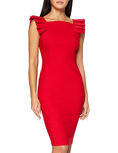 Vesper Damska sukienka imprezowa Lucinda, czerwona (czerwona Ff), 6 (rozmiar 6), Czerwony (Czerwony Ff), 32