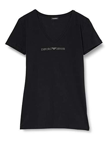 Emporio Armani Iconic Cotton T-Shirt damski, czarny, L