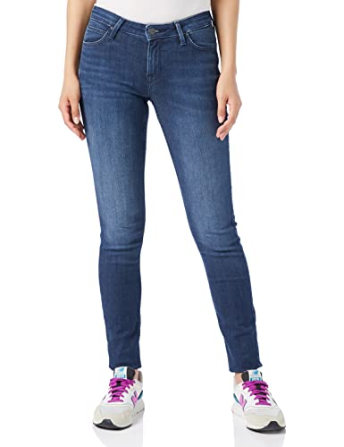 Lee Dżinsy damskie Scarlett Skinny, Niebieski (Dark Ely Jd), 25W x 31L