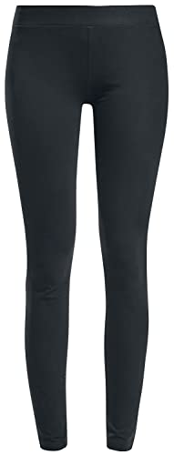 Urban Classics Damskie legginsy z dżerseju, Black - Black (Black 7), XL