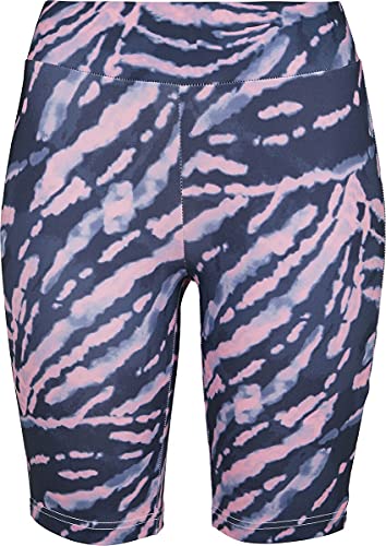 Urban Classics Damskie spodnie rowerowe Ladies Tie Dye Cycling do jogi, ciemnoróżowy, XL