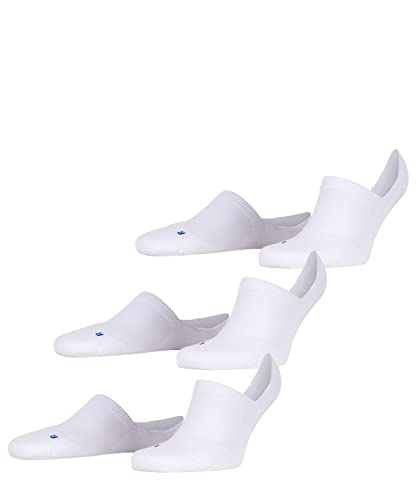 FALKE Uniseks Stopki Cool Kick Invisible 3-Pack U IN Oddychający I Szybkoschnący niewidoczne jednokolorowe 3 Pak, Biały (White 2000), 46-48