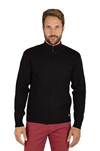 Armor Lux Męski kardigan Plouescat Héritage Homme, Czarny (010 czarny 010 czarny), S