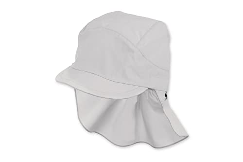 Sterntaler Baby Berretto Bebé Con Visiera E kaskiet z protezione Nuca, Gris, czapka 49, szara (Lichtgrau 518), jeden rozmiar