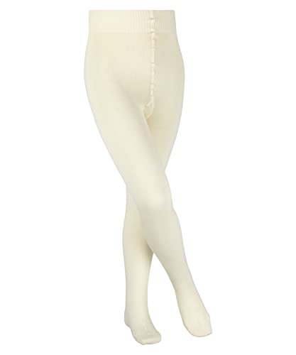 FALKE Uniseks - dzieci Rajstopy Comfort Wool K TI Wełna Merynosa Bawełna grube jednokolorowe 1 Para, Biały (Woolwhite 2060), 98-104 (2-3 lata)