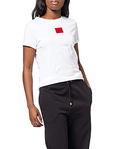 HUGO T-shirt damski The Slimtee_redlabel, White100, XL