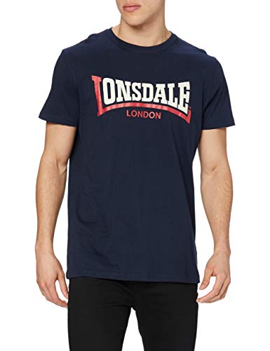 Lonsdale męski dwukolorowy top z długim rękawem