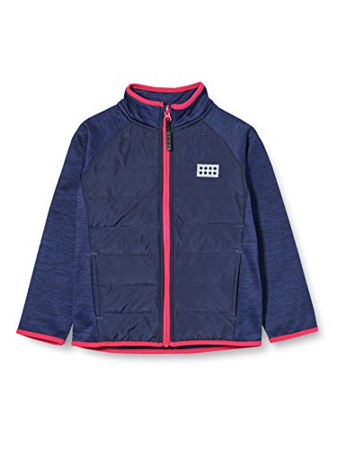 Lego Wear Dziewczęca kurtka polarowa Lwsam, niebieski (Dark Blue 582), 86 cm