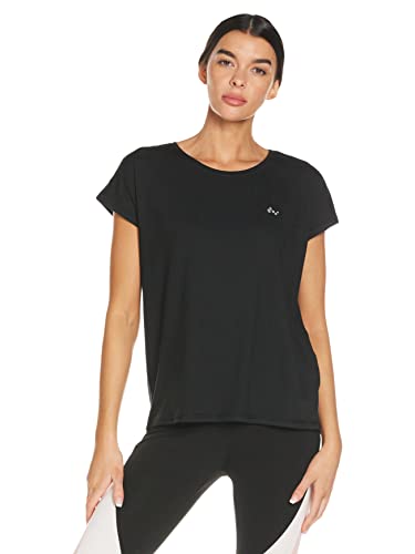 ONLY Damska koszulka sportowa Onpaubree Ss Loose Training Tee-Opus, Czarny (czarny czarny), S