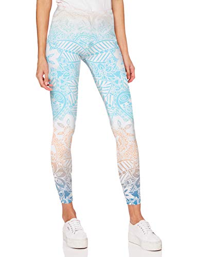 cosey - Kolorowe legginsy z nadrukiem (rozmiar uniwersalny), różne wzory, mandala, rozmiar uniwersalny, Wiosenna mandala, jeden rozmiar