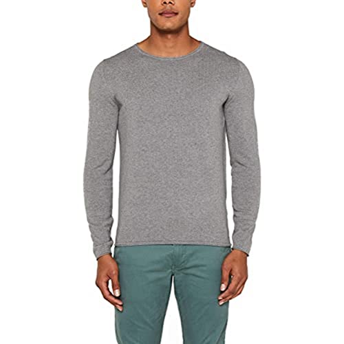 edc by ESPRIT sweter męski 997cc2i800, 035/Medium Grey, XS