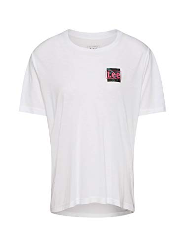 Lee Koszulka damska typu t-shirt, luźny krój, Blanc (Bright White Lj), XL