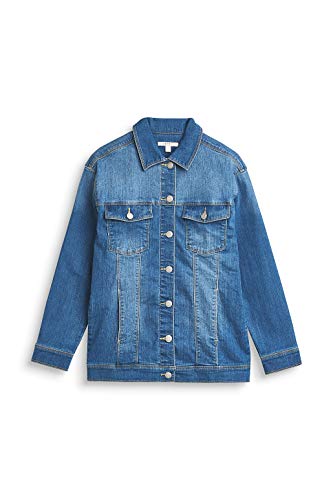 ESPRIT KIDS Dziewczęca kurtka dżinsowa Lo, Niebieski (Medium Wash Denim 463), XL