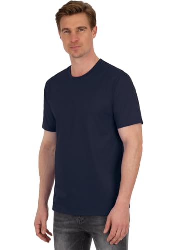 Trigema Męski T-shirt o regularnym kroju, grantowy, M