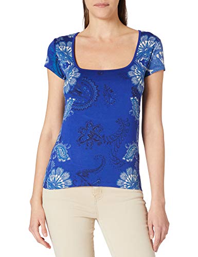 Desigual T-shirt damski Ts_Brasilia, niebieski, S