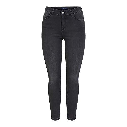 PIECES Jeansy damskie Skinny Fit Stretch, czarny, L