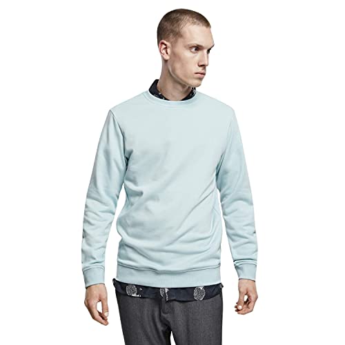 Urban Classics Bluza męska Basic Terry Crew sweter, Seablue, XL, niebieski (Seablue), XL