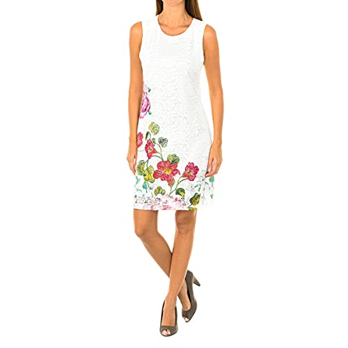 Desigual Damska kamizelka_sukienka Bonney, Biały (Crudo 1001), 44