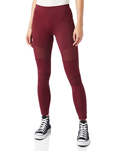Urban Classics Legginsy damskie z wstawkami z siateczki, legginsy Ladies Tech Mesh dostępne w wielu wariantach kolorystycznych, rozmiary XS - 5XL, port, L