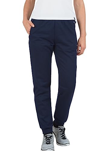 Trigema Damskie spodnie sportowe spodnie do biegania 574096, niebieski (granatowy), 4XL