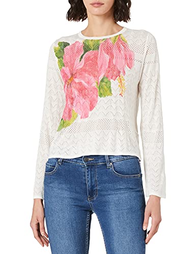 Desigual Sweter damski JERS_Albury, biały, XL