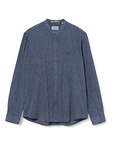 Camel Active Męska koszula z długim rękawem Camel Active, Navy Striped, S