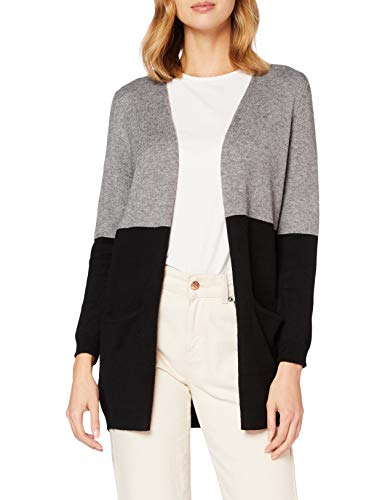 Only Kobiety Onlqueen L/S Long Cardigan Knt Noos Kardigan, Szary Melanż, L