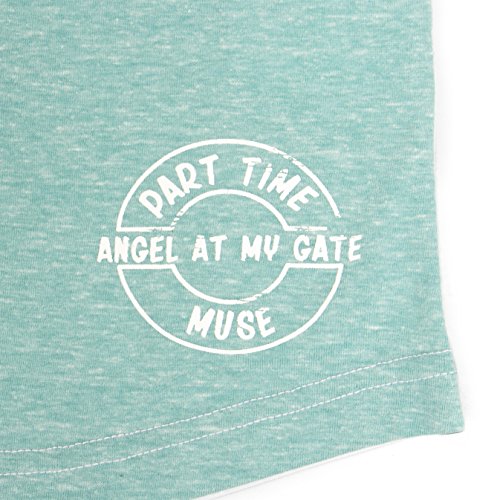 Intimuse Damski top z koronkowymi detalami, turkusowy (miętowy melanż/biały 089), mały