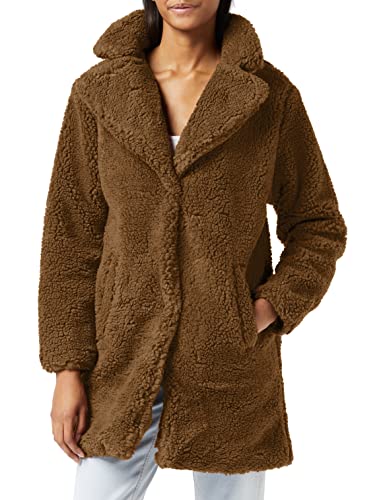 Urban Classics Damska kurtka zimowa damska oversized Sherpa Coat, płaszcz z haczykami i zapięciem na przelotkach, rozmiar XS do 5XL, Midground, M