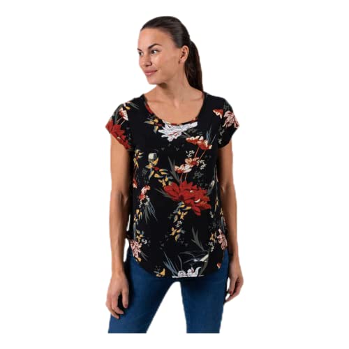 Only Kobiety Onlvic SS Bluzka, Czarny/Wielokolorowy, 38