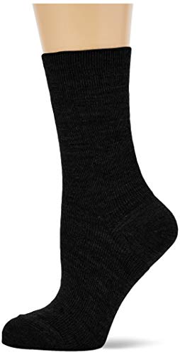 Punto Blanco Damskie skarpety Calcetin Corto Orlon LISO Termico Mujer, Negro, 39/44 Herstellergröße U.