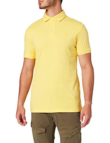 Hackett London Męska koszulka polo GMT Dyed Jersey, 034daffodil, S