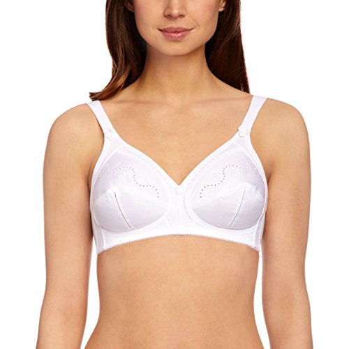 Triumph Doreen + Cotton 01 Biustonosz na co dzień bez fiszbin Kobiety , biały , 100E