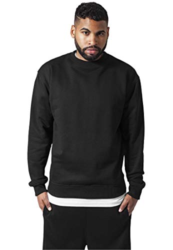 Urban Classics Męska bluza Crewneck sweter, czarna (Black 0007), XXX-Large