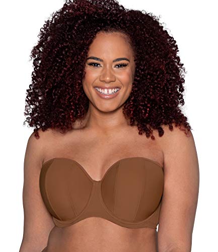 Curvy Kate Biustonosz damski Luxe bez ramiączek, Brązowy (karmelowy karmelowy), 85H