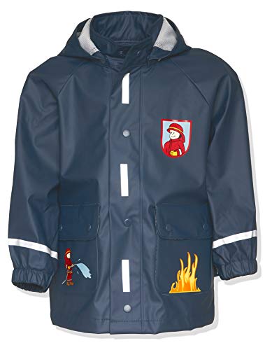 Playshoes Płaszcz przeciwdeszczowy Regen-Mantel Feuerwehr chłopięcy, NIEBIESKI, 140
