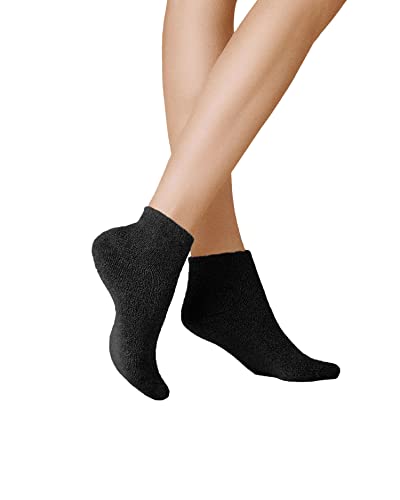 KUNERT Damskie skarpety z dzianiny Homesocks unisex, 100 DEN, czarny