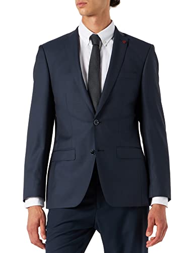 Roy Robson Męska kurtka garniturowa Slim Fit, Niebieski (niebieski 18), 38W / 34L