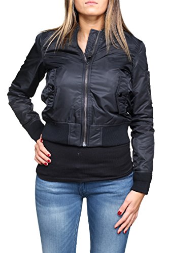 Schulte damska kurtka Acw Bomber, czarna (Black 90), 32 (rozmiar producenta: XS)