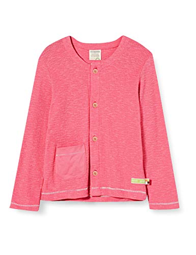 loud + proud Kurtka dziewczęca Waffle Knit Organic Cotton kurtka, różowy (Azalea Aza)., 62/68 cm