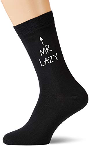 60 Second Makeover ograniczone męskie pan leniwe czarne skarpety na łydki Dzień Ojca tata mąż chłopak wujek dziadek prezent