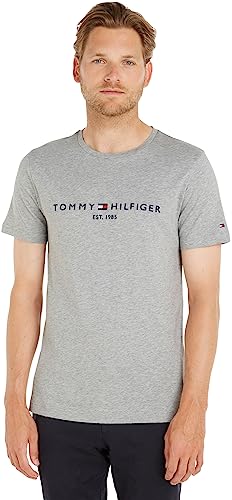 Tommy Hilfiger Mężczyźni tommy logo herbata Sporttop, Szary, XS