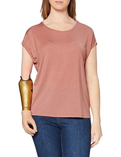 VERO MODA Damski T-shirt Vmava Plain Ss Top Ga Noos, Stara Ró?a, M