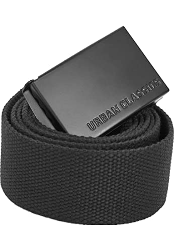 Urban Classics Uniseks Long Canvas Pasek, Czarny (Black 00007), 140 cm