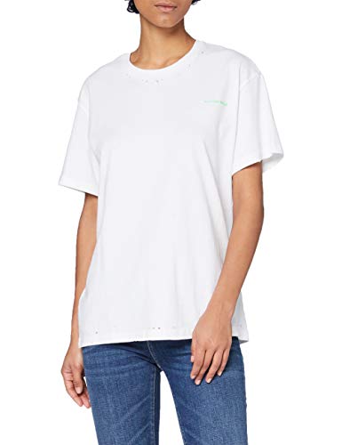 Replay T-shirt damski, Biały (001 White), S